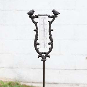 Songbird Yard Stake Rain Gauge