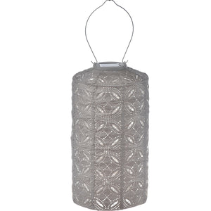 Indoor/Outdoor Cylinder Lantern - Light Taupe