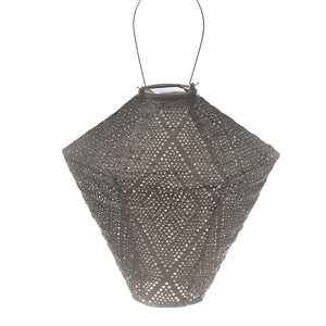 Indoor/Outdoor Cylinder Lantern - Light Taupe