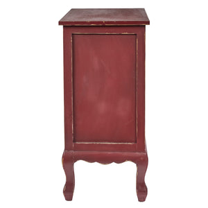 Aged Red Cupboard