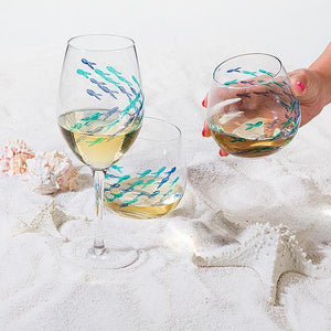 Ocean Breeze Wine Glass