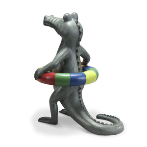 Chill Chomp Alligator Poolside Sculpture