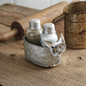 Pig Salt & Pepper Caddy