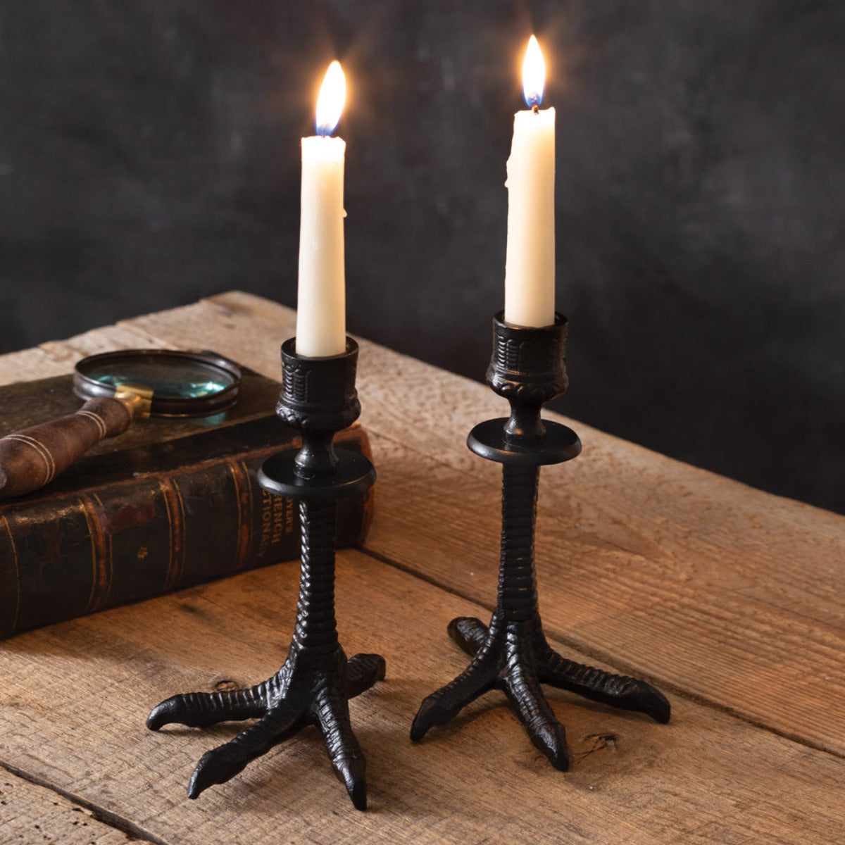 Crows Feet Taper Candle Holders
