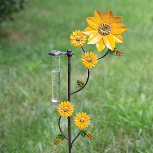 Sunflower Rain Gauge