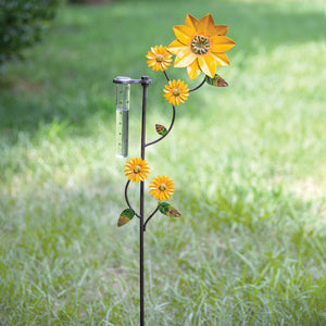 Sunflower Rain Gauge