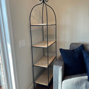 Scroll Double 4-Tier Shelf