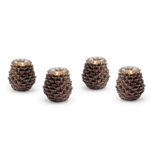 Pinecone Votive Candle Holders