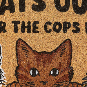 Cat House Rules Welcome Mat