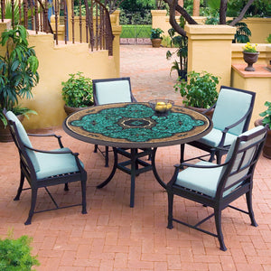 Sardinia Mosaic Patio Table-Iron Accents