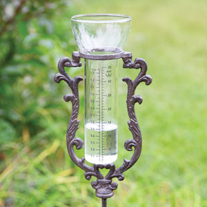 Filigree Yard Stake Rain Gauge
