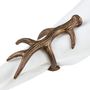 Antler Napkin Ring in Bronze