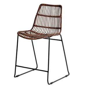 Woven Rattan Counter Stool