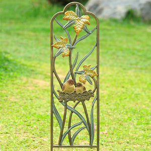 Lovebirds in Bloom Trellis