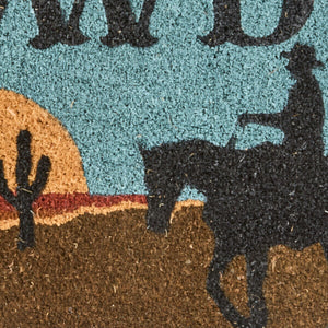 Sunset Howdy Western Doormat