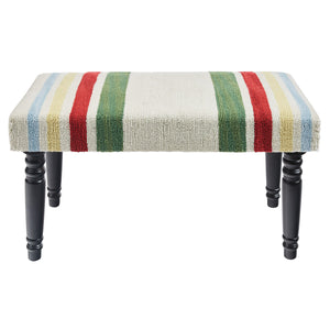 Stripe Hooked Bench / Stool
