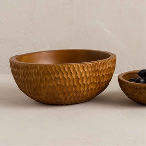 Rocklynn Hand Carved Salad Bowl