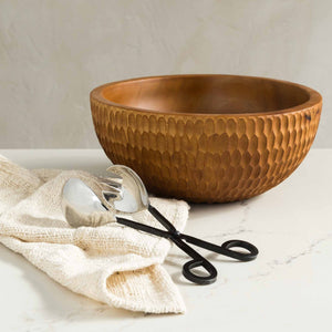 Rocklynn Hand Carved Salad Bowl