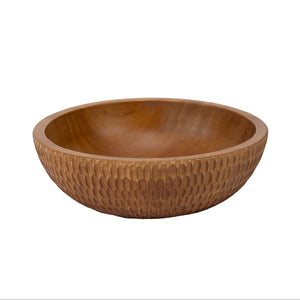 Rocklynn Hand-Carved Serving Bowl