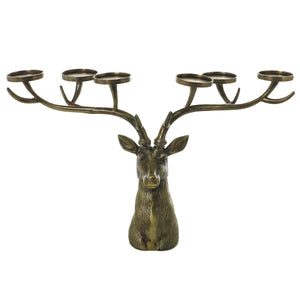 Golden Stag Candelabra
