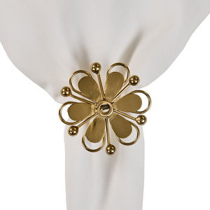 Modern Flower Napkin Ring