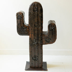 Desert Glow Iron Cactus Luminary