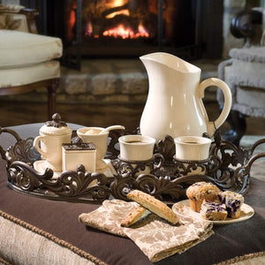 Acanthus Mug w/ Metal Holder (Set-4)