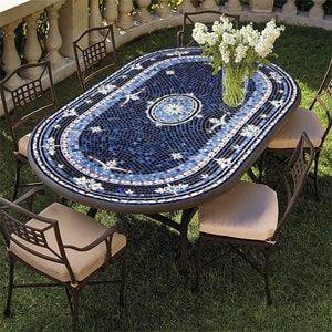 Amalfi Mosaic Oval Bistro