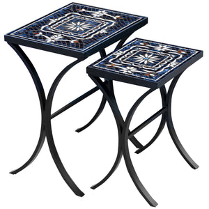 Amalfi Mosaic Nesting Tables