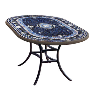Amalfi Mosaic Oval Bistro