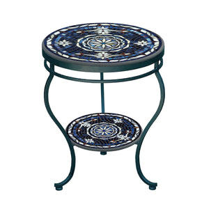 Amalfi Mosaic Side Table - Tiered