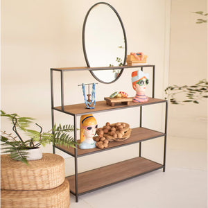 Balanced Form Display Shelves with Mirror