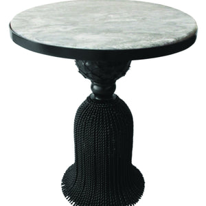 Black Tassel Base Side Table