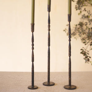 Blacksmith Taper Candle Stand Set
