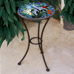 Blue Sky Hummingbird Mosaic Plant Stands