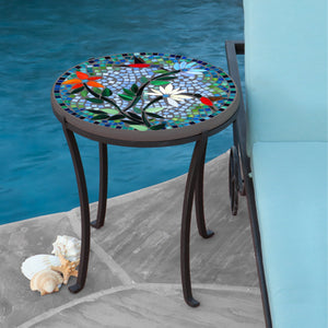 Blue Sky Hummingbird Mosaic Chaise Table