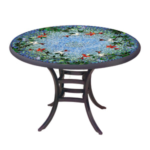 Blue Sky Hummingbird 48", 54" or 60" Mosaic Patio Table