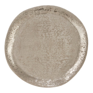 Brushed Satin Charger - Silver