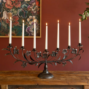 Romantic Floral Candelabra