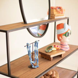 Balanced Form Display Shelves with Mirror