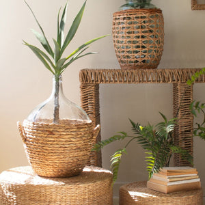 Riviera Damigiana Wrapped Glass Vessel