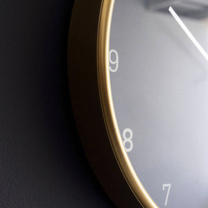 Metal Framed Black Clock