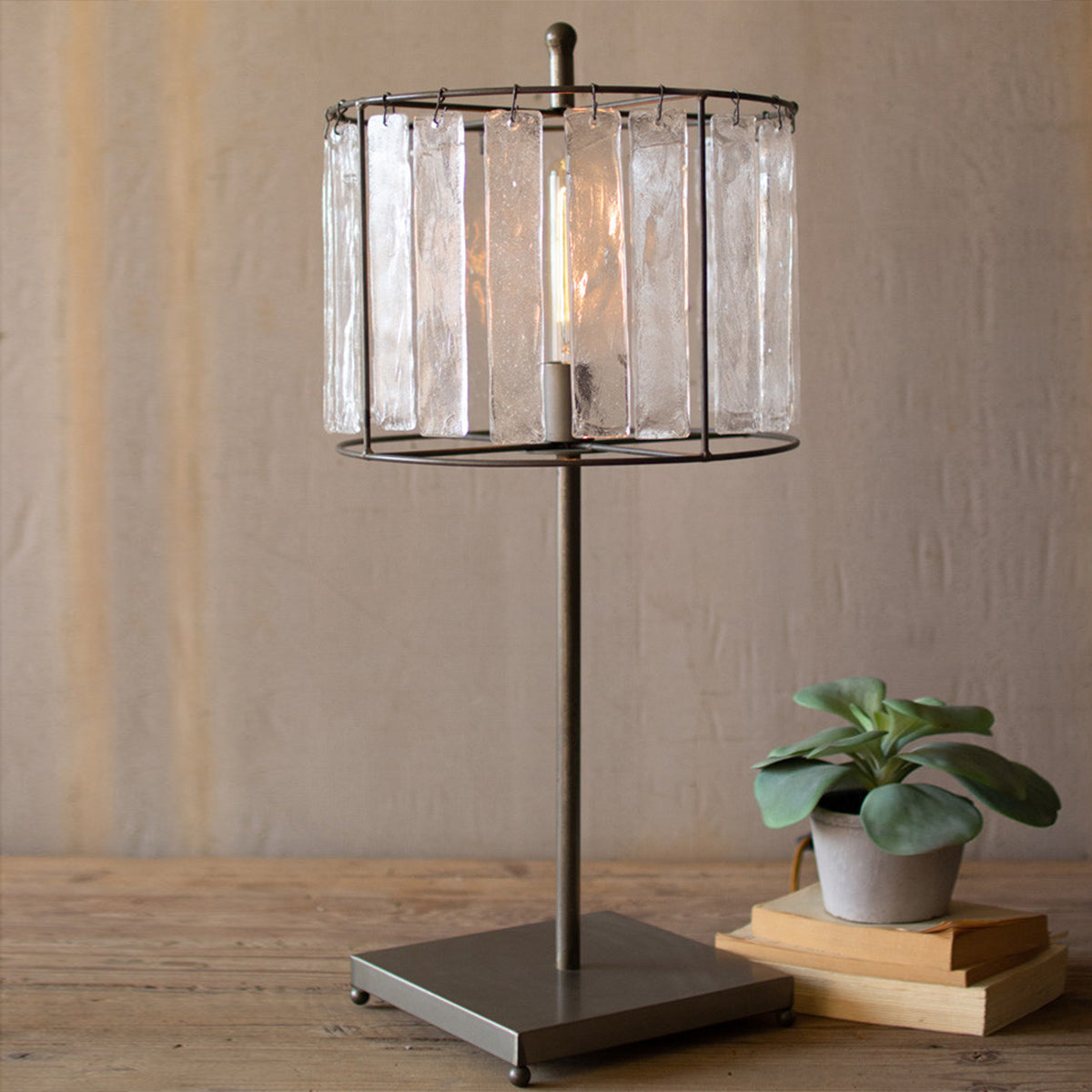 Luminous Melody Glass Table Lamp