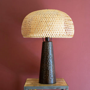 Cane Weave Table Lamp