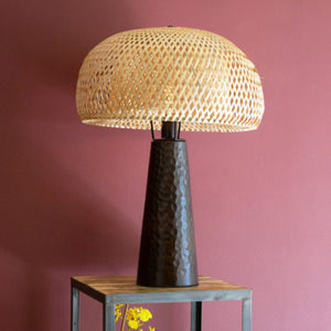Cane Weave Table Lamp