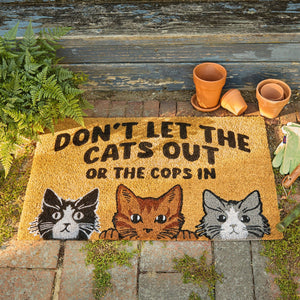 Cat House Rules Welcome Mat