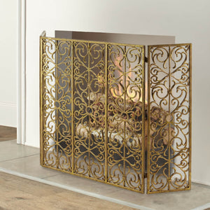 Chateau Scroll Fireplace Screen