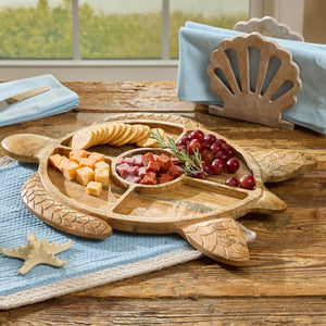 Coastal Turtle Snack & Dip Tray