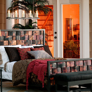 Copperweave Iron Bed