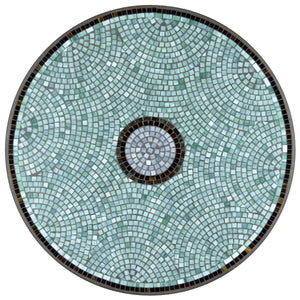 Jade Glass Mosaic Nesting Tables